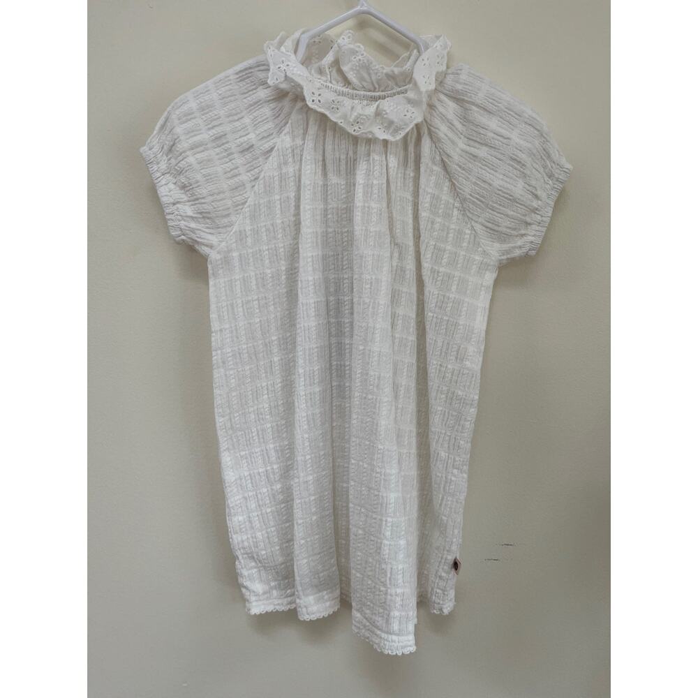 White spring dress, size 6-12 months